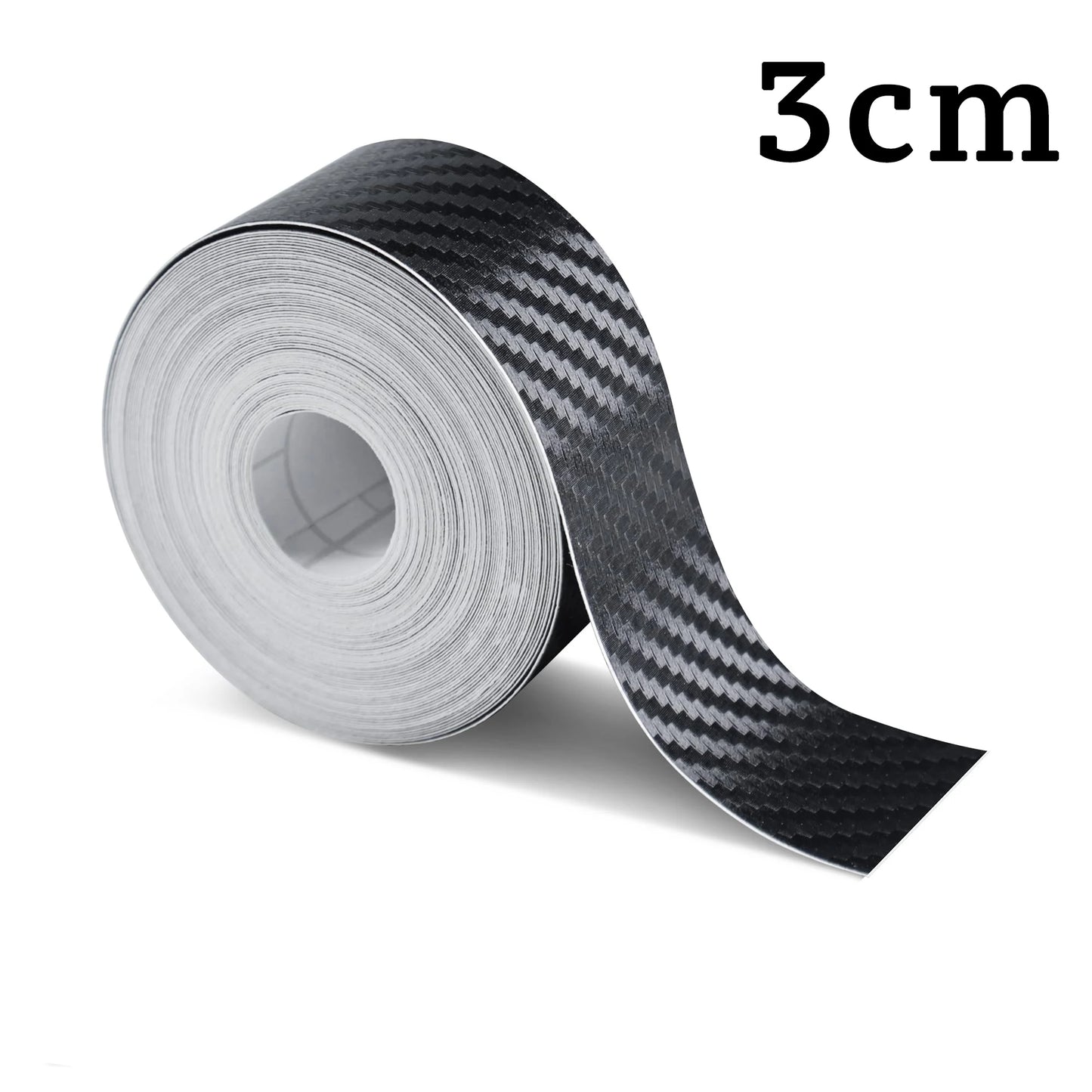 3D Nano Carbon Fiber Car Wrap Film – Transparent Black Protective Vinyl Sticker (1-10m)