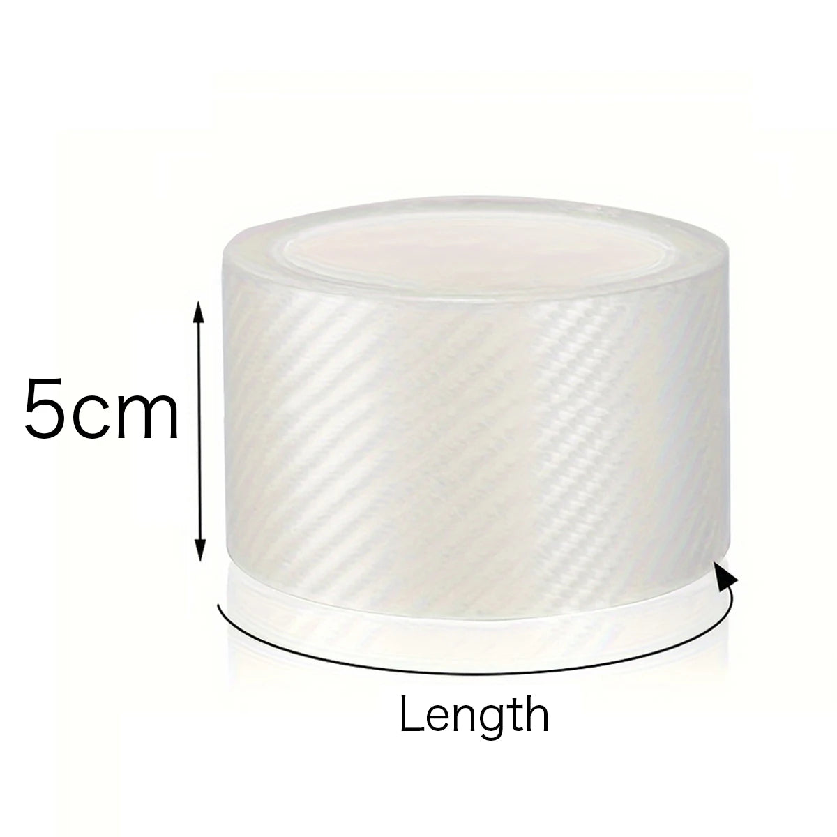 3D Nano Carbon Fiber Car Wrap Film – Transparent Black Protective Vinyl Sticker (1-10m)