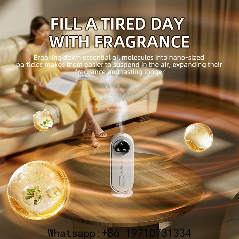 Smart Aroma Diffuser USB Rechargeable – Cold Mist Silent Humidifier | Essential Oil Compatible